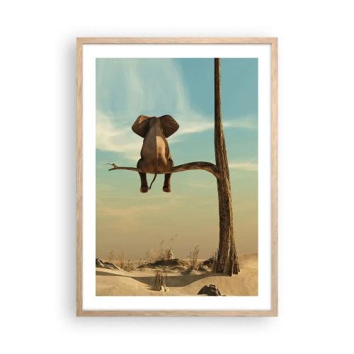 Poster în ramă de stejar deschis - Un nou punct de vedere - 50x70 cm