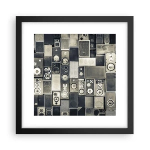 Poster în ramă neagră - Și totul este în regulă - 30x30 cm
