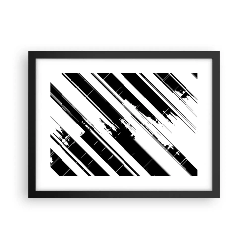 Poster în ramă neagră - Compoziție intensă și dinamică - 40x30 cm