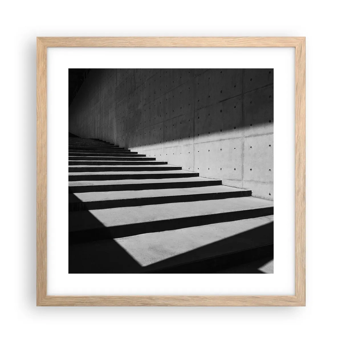 Poster în ramă de stejar deschis - Frumusețea brută a modernismului - 40x40 cm