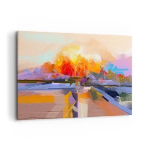 Tablou pe pânză - A devenit toamnă - 120x80 cm