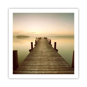 Poster - Înainte de răsărit, zori, lumină - 60x60 cm