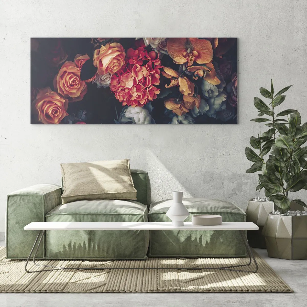 Tablou pe sticlă - Ca la maeștri olandezi - 120x50 cm