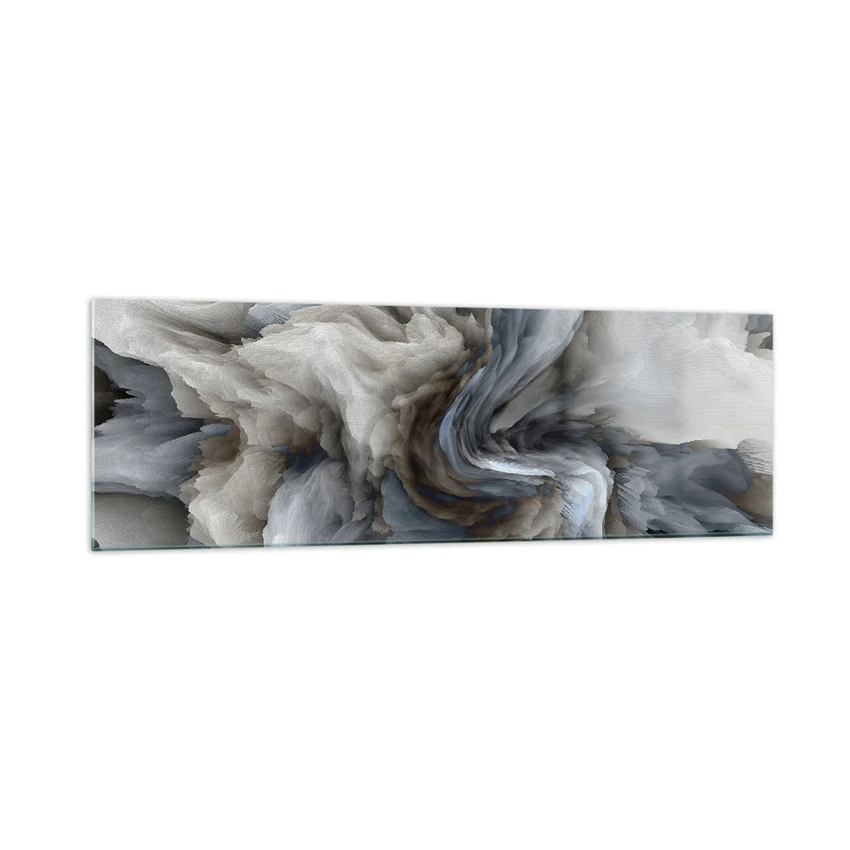 Tablou pe sticlă - Piatră și floare - 160x50 cm