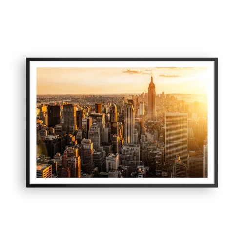 Poster în ramă neagră - Crescând la soare - 91x61 cm