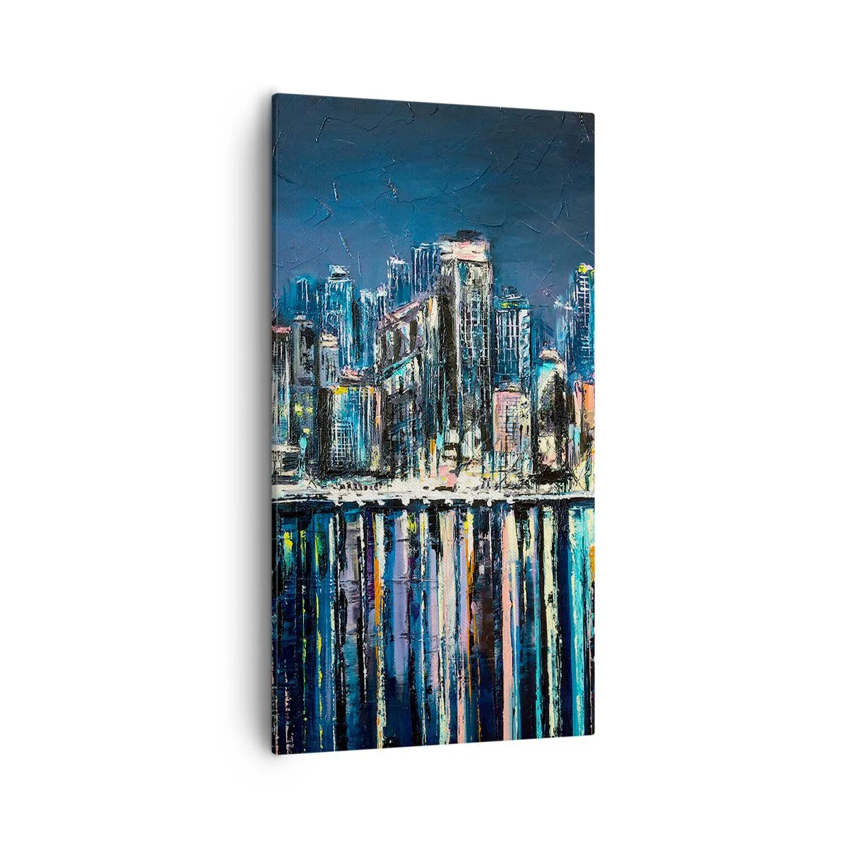 Tablou pe pânză - Cascadă de lumini - 55x100 cm