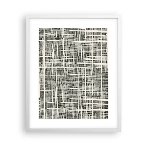 Poster în ramă albă - O compoziție țesută - 40x50 cm