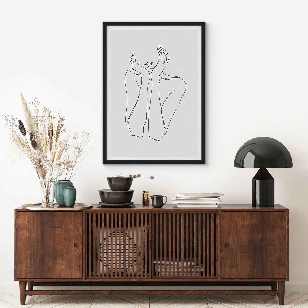 Poster în ramă neagră - La ce visează fetele - 61x91 cm