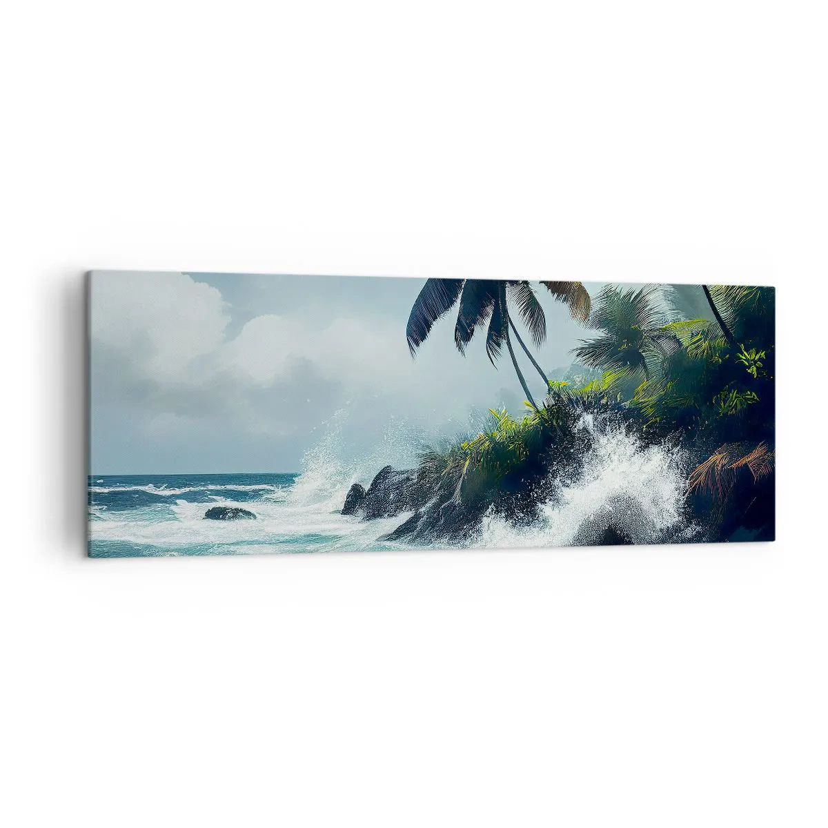 Tablou pe pânză - Pe un țărm tropical - 140x50 cm