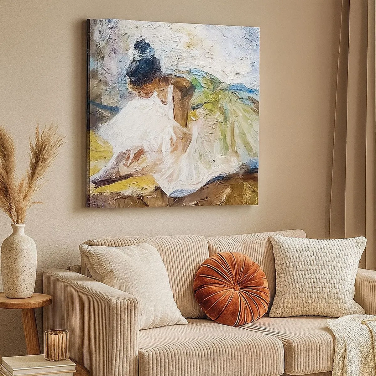 Tablou pe pânză - Dintr-un tablou de Degas - 30x30 cm