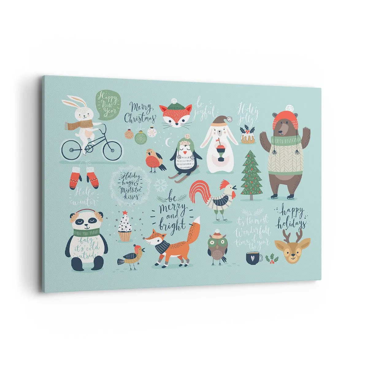 Tablou pe pânză - Să nu se termine niciodată Crăciunul! - 100x70 cm