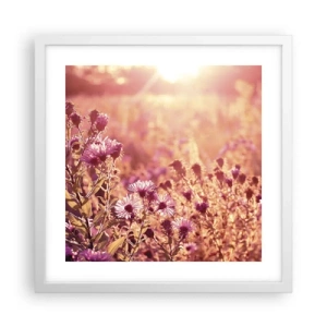 Poster în ramă albă - Înainte ca vara să plece - 40x40 cm