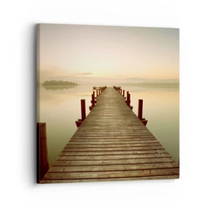 Tablou pe pânză - Înainte de răsărit, zori, lumină - 30x30 cm