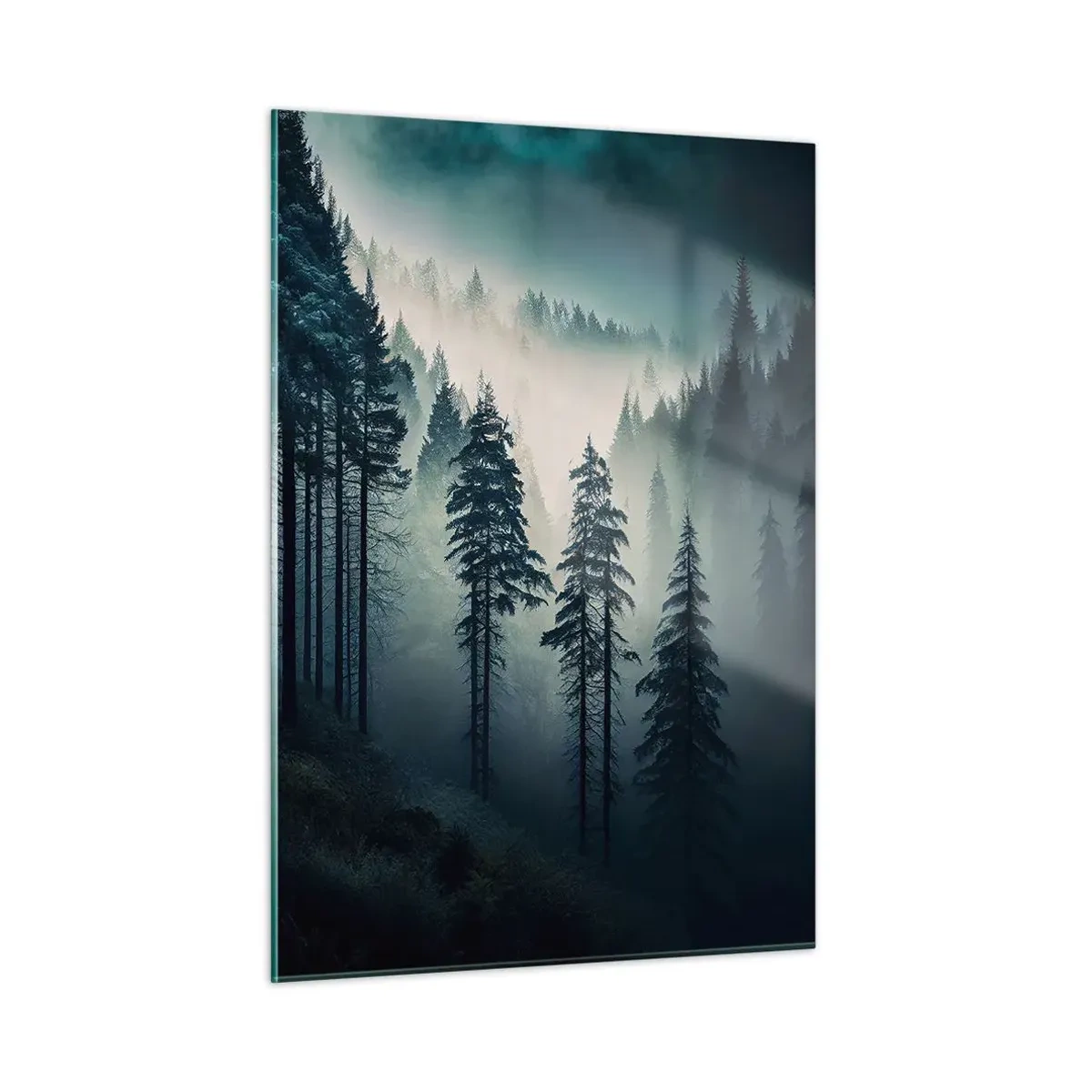 Tablou pe sticlă - Dimineața de munte - 50x70 cm