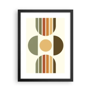 Poster în ramă neagră - În culorile pământului - 30x40 cm