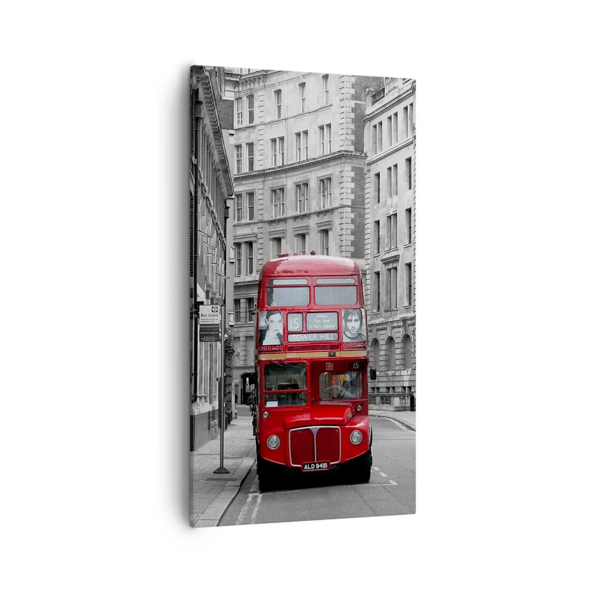 Tablou pe pânză - Viața de zi cu zi nu trebuie să fie gri - 55x100 cm