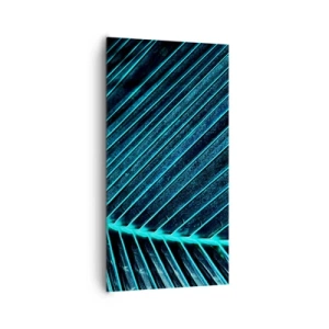 Tablou pe pânză - Textura verdelui - 65x120 cm