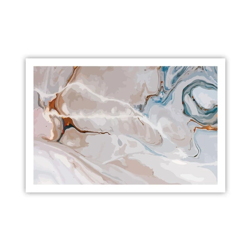 Poster - Meandre albastre sub alb - 91x61 cm