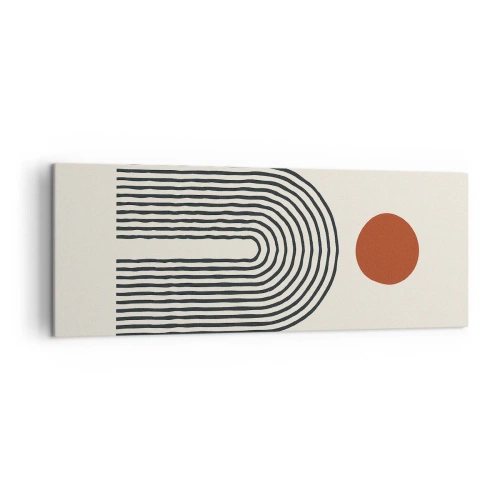 Tablou pe pânză - Magnetismul formelor și al culorilor - 140x50 cm