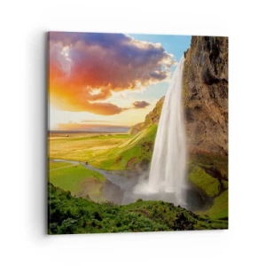 Tablou pe pânză - Vara plină de Islanda - 70x70 cm