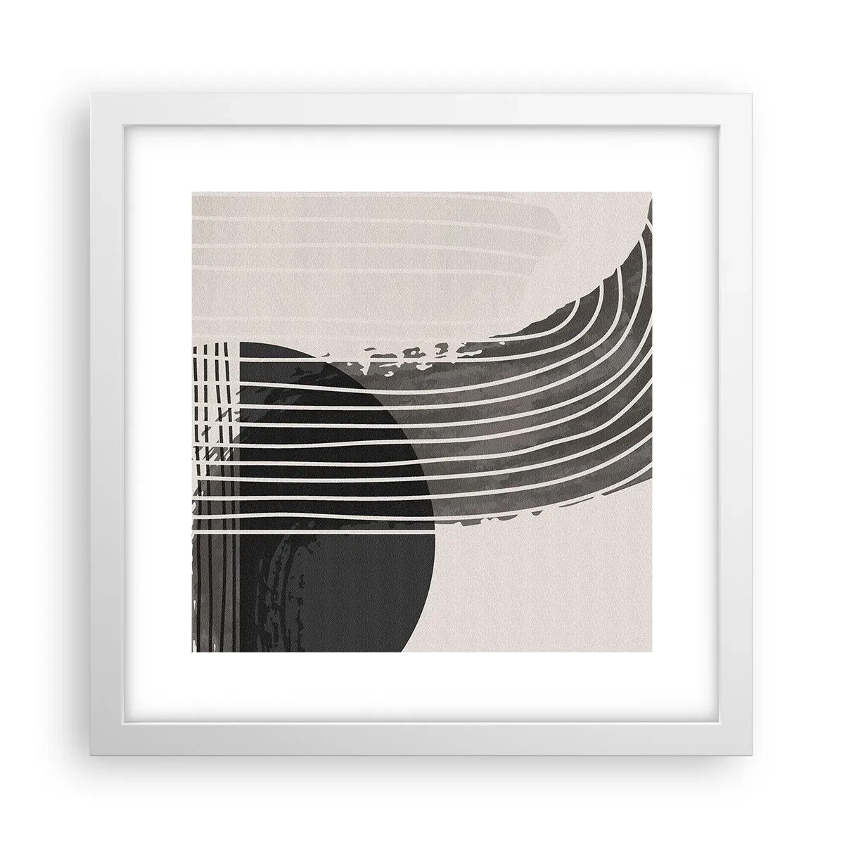 Poster în ramă albă - Până acolo și înapoi - 30x30 cm