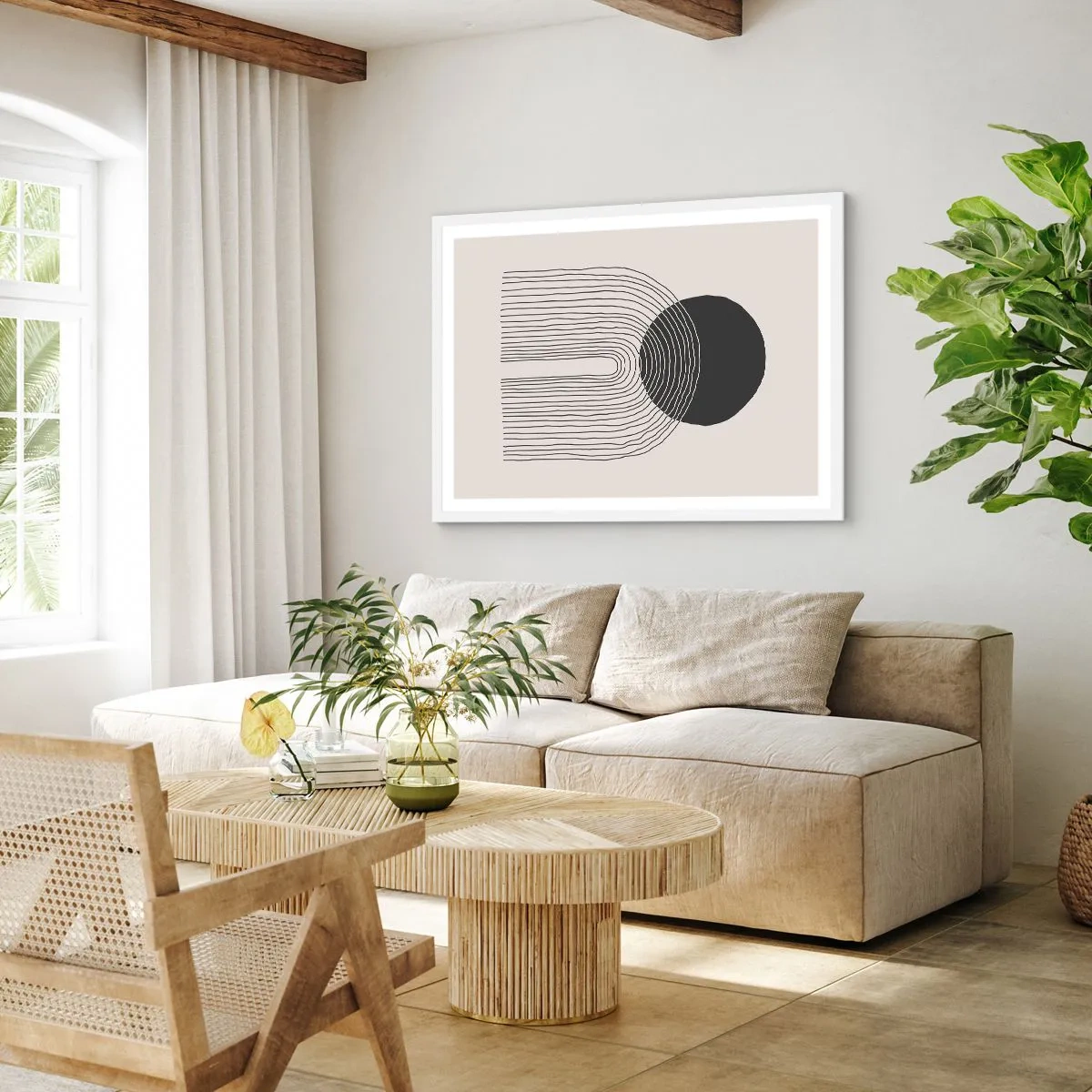 Poster în ramă albă - Tremurând și încrezător - 40x30 cm