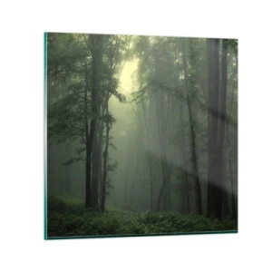 Tablou pe sticlă - Înainte să se trezească - 70x70 cm