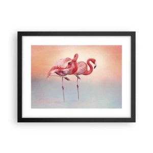 Poster în ramă neagră - În culoarea soarelui care apune - 40x30 cm