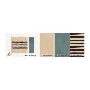 Mostră tapet autocolant Deluxe Sticker - Totul este în regulă - Abstracția, Grafică, Minimalism - 100x30 cm