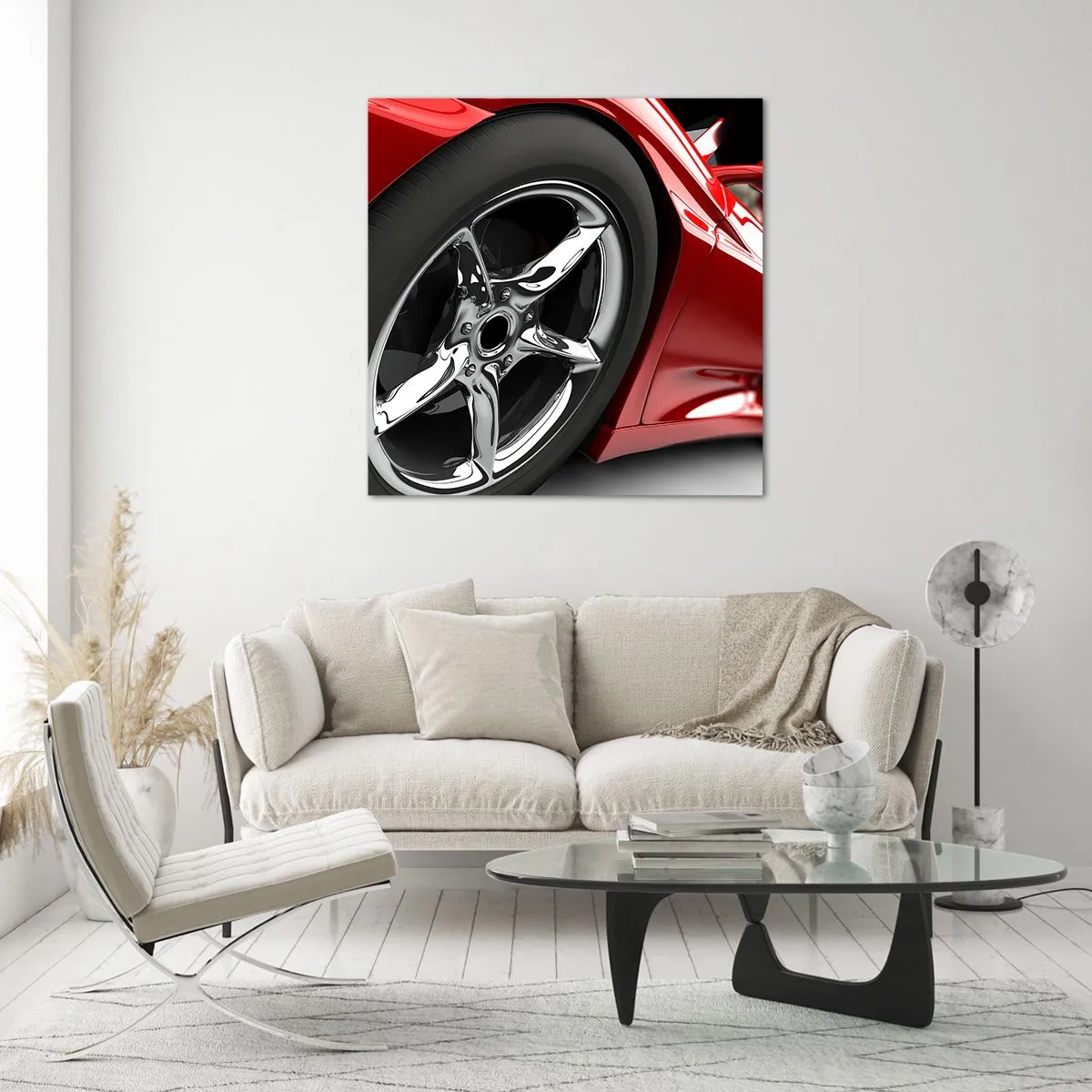 Tablou pe sticlă - Construit pentru viteză - 70x70 cm