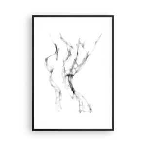 Poster în ramă neagră - Frumoasa și puternică - 70x100 cm