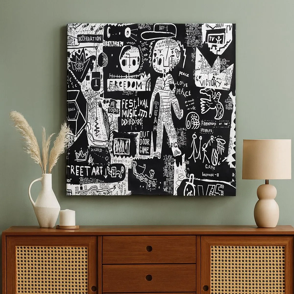 Tablou pe pânză - Tinerețea duhovnicească a legii și a bucuriei - 30x30 cm