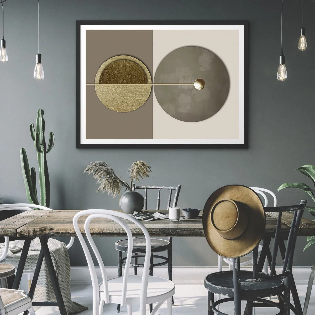 Poster în ramă neagră - Echilibru perfect - 91x61 cm