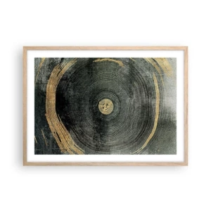 Poster în ramă de stejar deschis - Schimbare și persistență - 70x50 cm