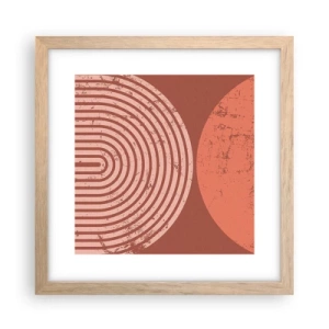 Poster în ramă de stejar deschis - Relație strânsă - 30x30 cm