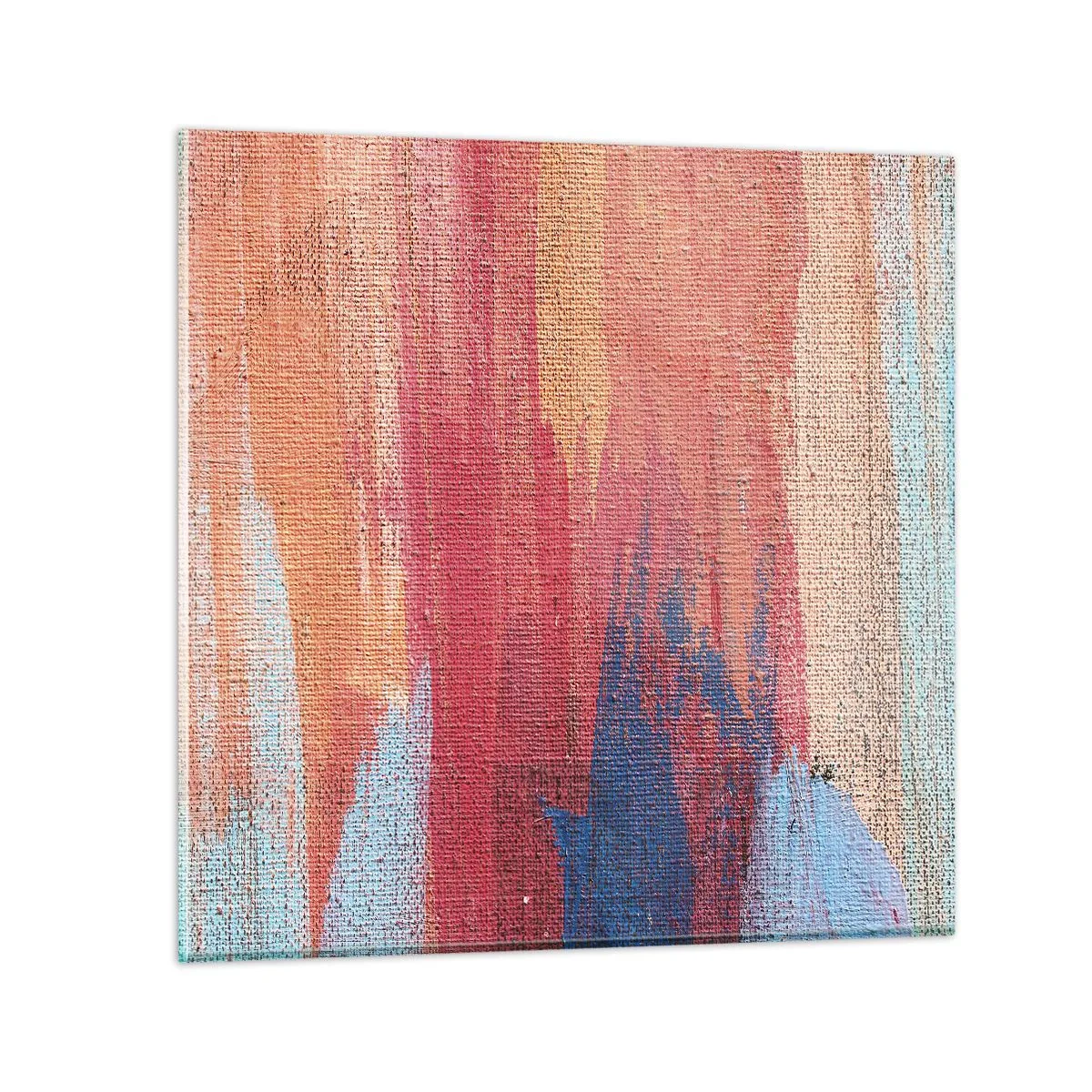 Tablou pe sticlă - Plutind prin curcubeu - 30x30 cm