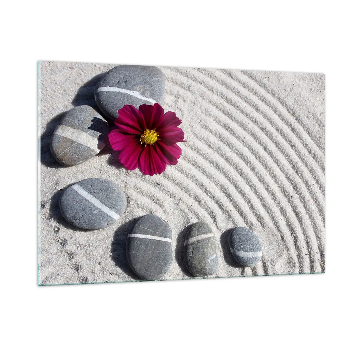 Tablou pe sticlă - Energia și liniștea cercului magic al naturii - 120x80 cm