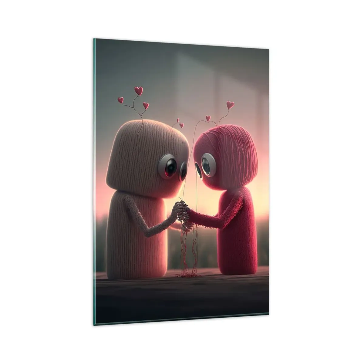 Tablou pe sticlă - Toată lumea are voie să iubească - 80x120 cm