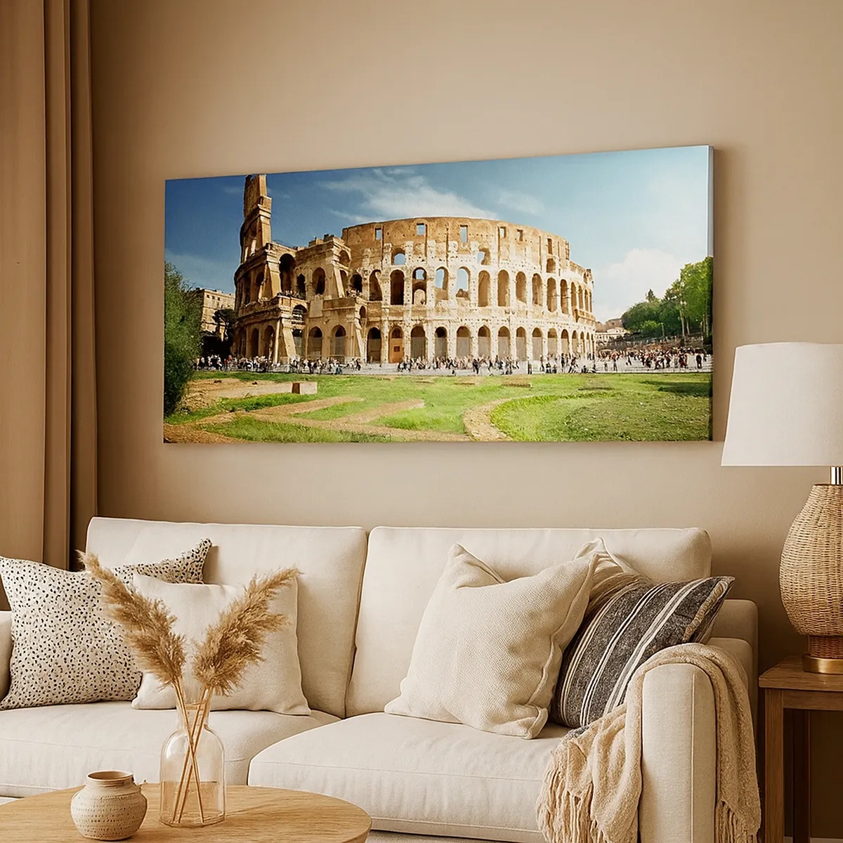 Tablou pe pânză - Încă mai poți auzi zgomotul armelor - 30x30 cm