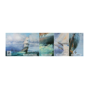 Mostră tapet autocolant Deluxe Sticker - Vânturi bune - Barca de navigat, Mare, navigație - 100x30 cm