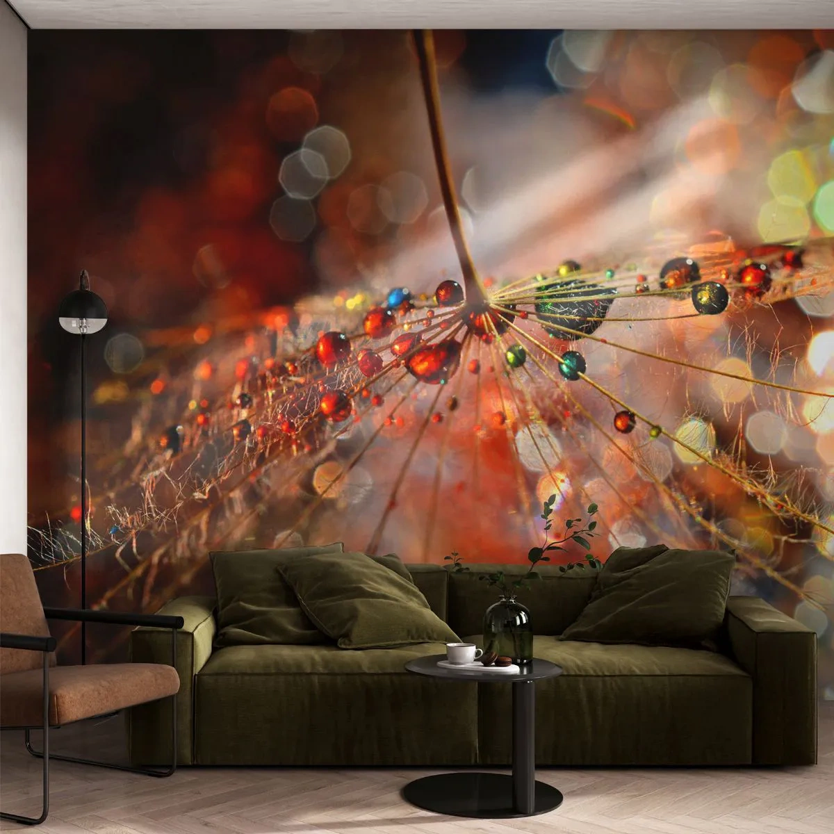 Tapet Premium Canvas - Înfipt pe pânza de păianjen - Abstracția, pânză de păianjen, Bucată - 100x70 cm