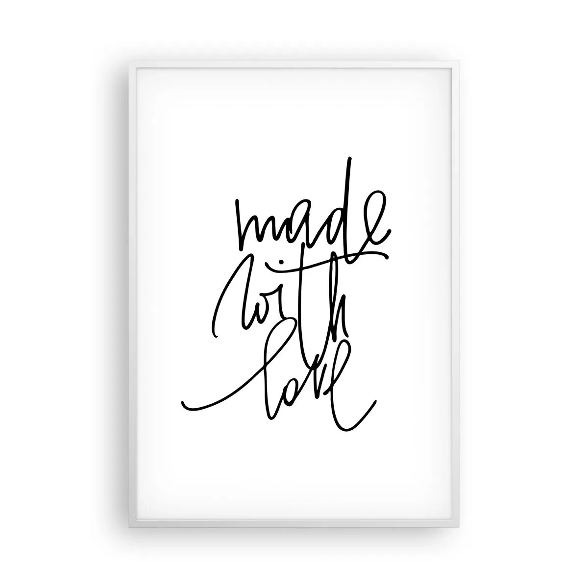 Poster în ramă albă - Cel mai bun brand - 70x100 cm