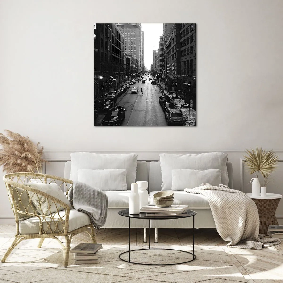 Tablou pe sticlă - O altă zi ca în fiecare zi - 60x60 cm