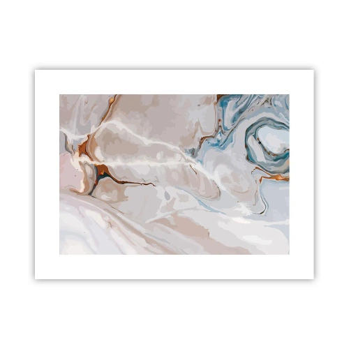 Poster - Meandre albastre sub alb - 40x30 cm