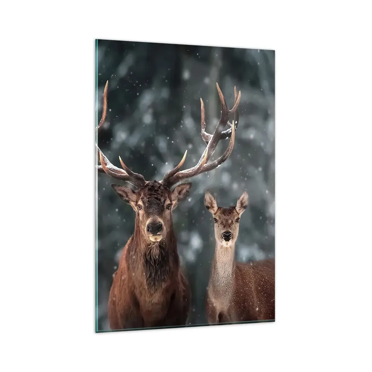 Tablou pe sticlă - Stăpânul pădurii și soția sa - 80x120 cm