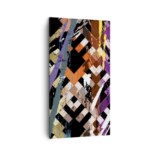 Tablou pe pânză - La pătrat - 45x80 cm