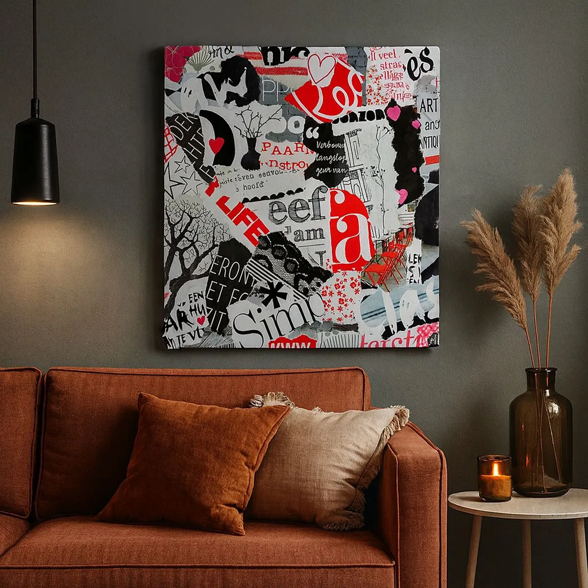 Tablou pe pânză - Colaj de hipsteri - 30x30 cm