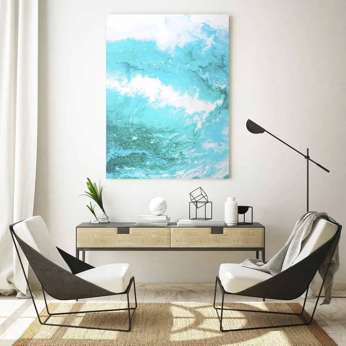 Tablou pe sticlă - În nucleul elementului - 50x70 cm