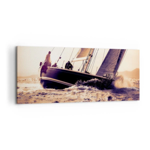 Tablou pe pânză - Pânzele sunt gata - 120x50 cm