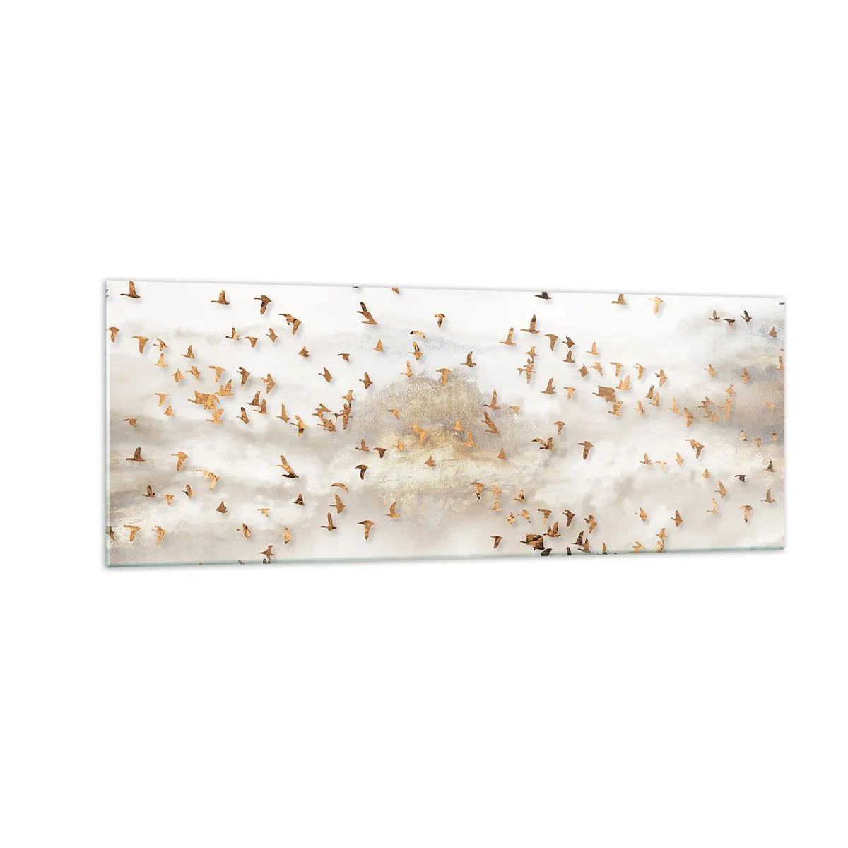 Tablou pe sticlă - A sosit timpul... - 140x50 cm